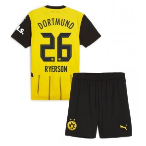 Borussia Dortmund Julian Ryerson #26 Dětské Domácí dres komplet 2024-25 Krátký Rukáv (+ trenýrky)